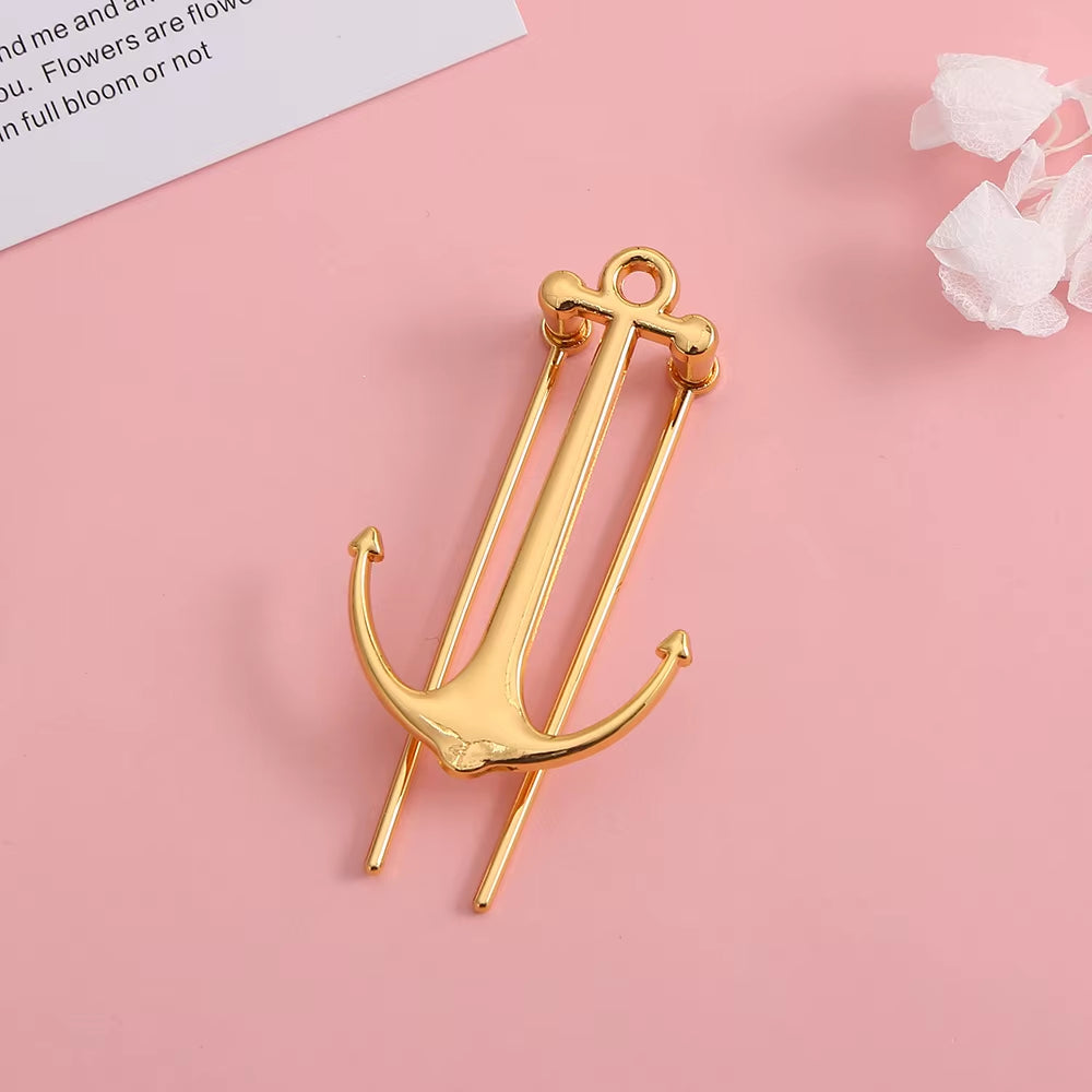 🎓⚓✨BlingNtecH Signature Anchor Metal Bookmark – Elegant Page Holder for Students, Teachers & Gift Lovers