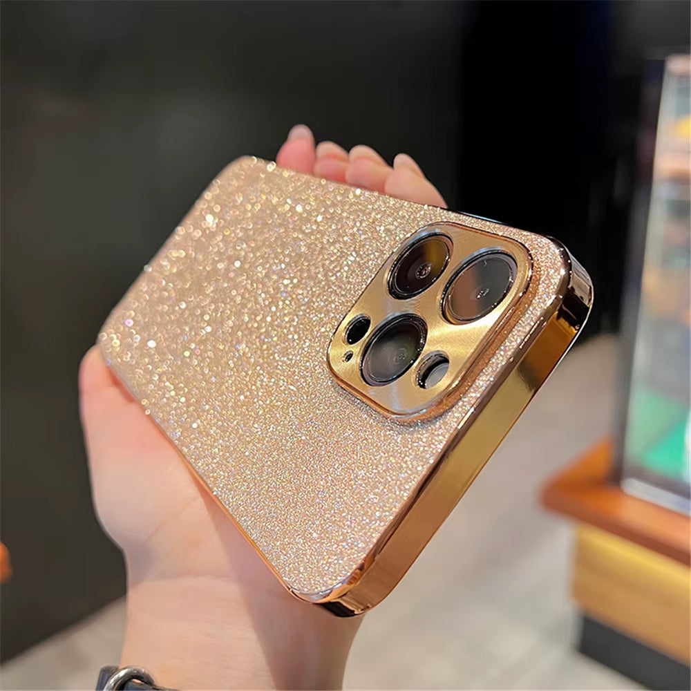 ✨ BlingNtecH Luxury Glitter Gem Diamond Case — Sparkling Plating for iPhone 17–13 Pro Max