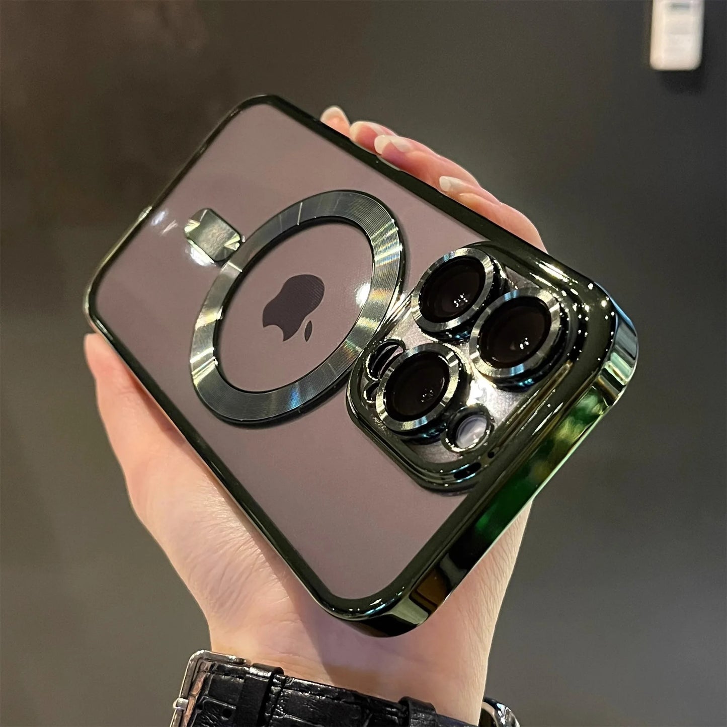 β¨ BlingNTech LuxeMag Clear Case β Magnetic Magsafe Wireless Charging Shockproof Silicone Cover for iPhone 17 16 15 14 13 Pro Max β¨