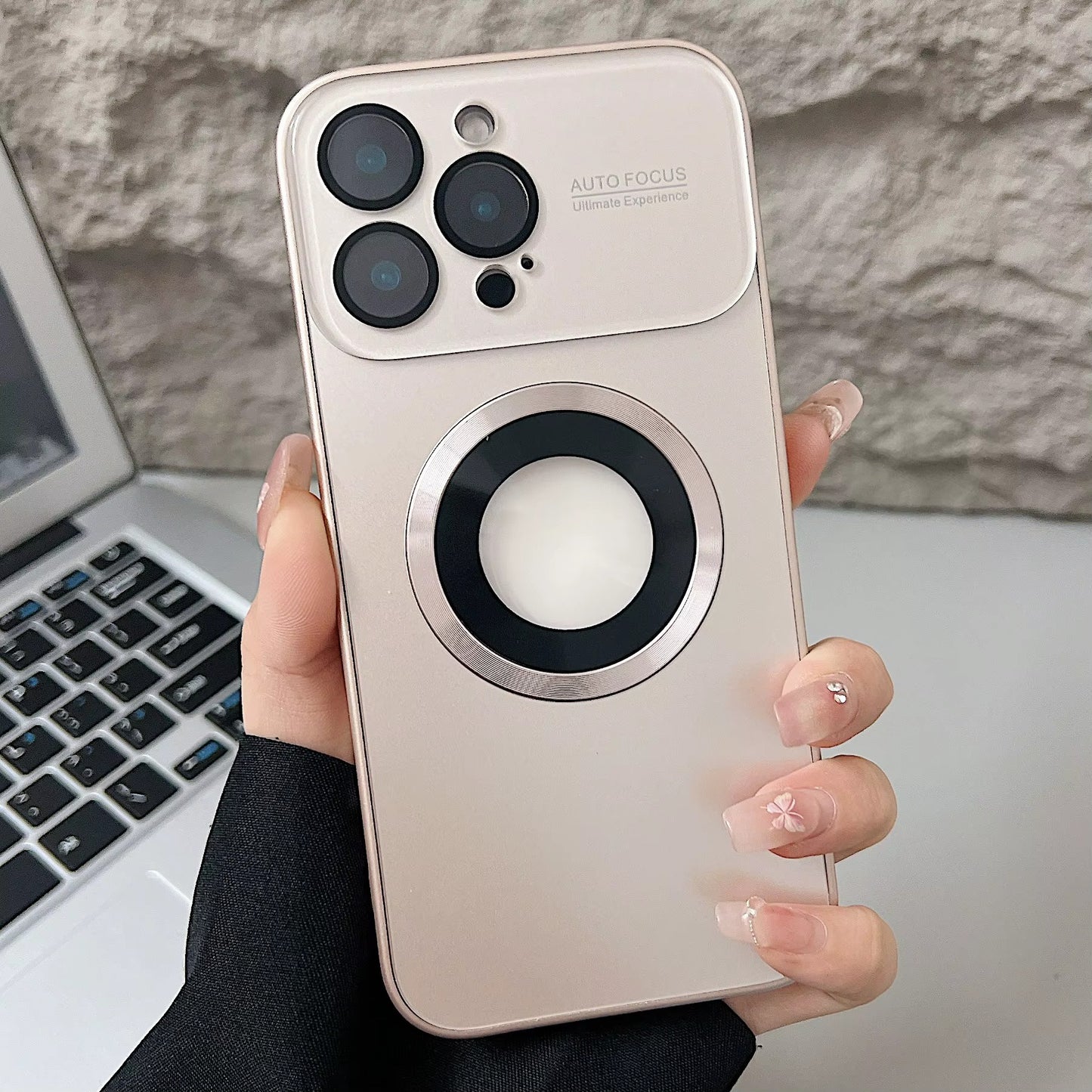 ✨ Bling Titanium Metallic Matte Case — iPhone 17 16 15 14 Plus 13 Pro Max | Magnetic Magsafe Lens Protection