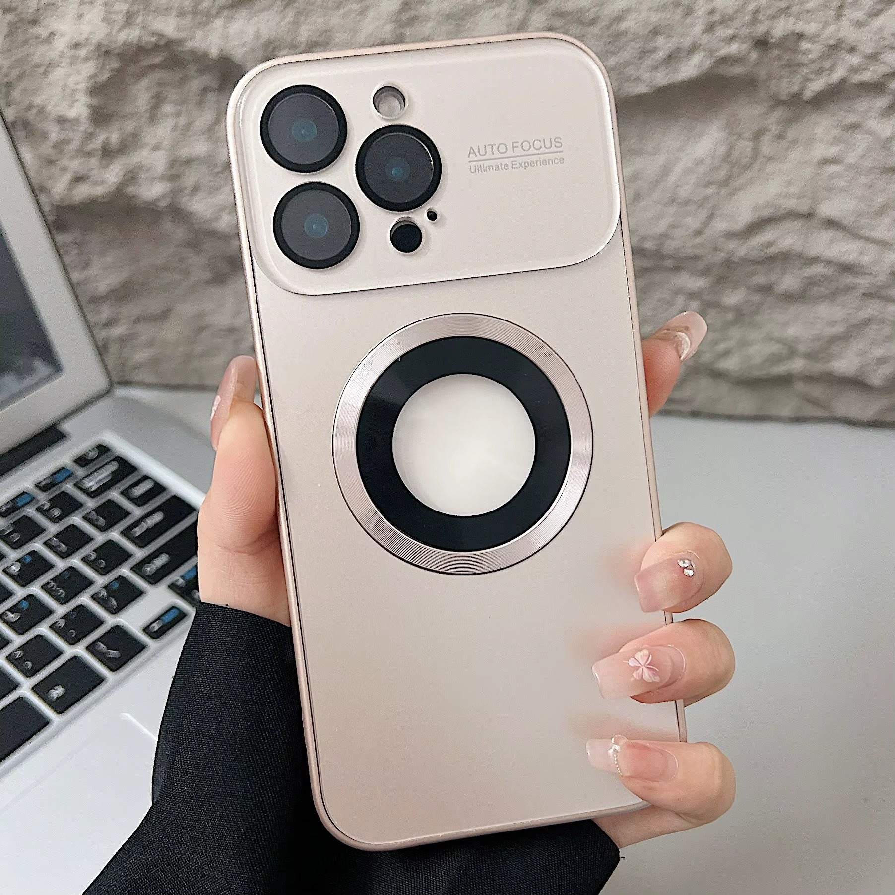 ✨ Bling Titanium Metallic Matte Case — iPhone 17 16 15 14 Plus 13 Pro Max | Magnetic Magsafe Lens Protection