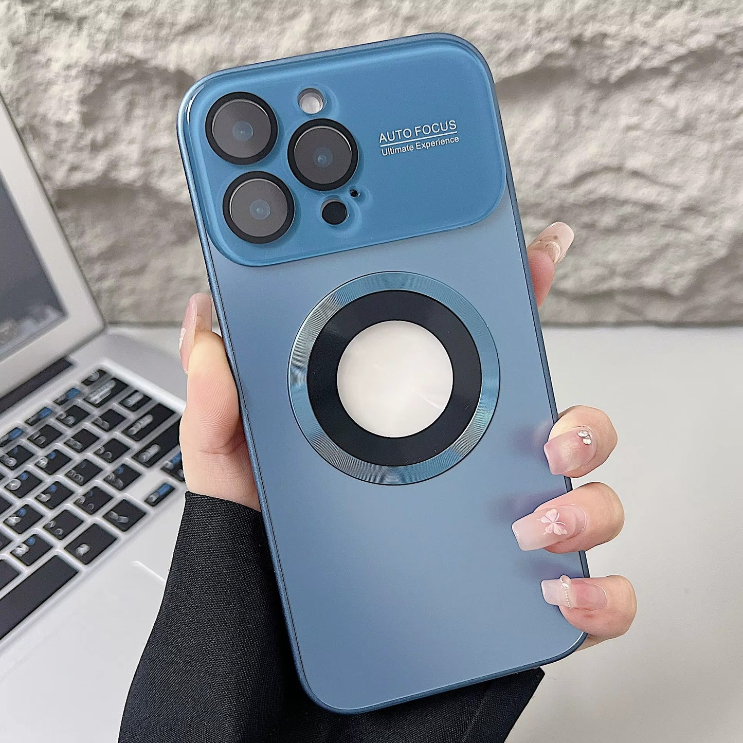 ✨ Bling Titanium Metallic Matte Case — iPhone 17 16 15 14 Plus 13 Pro Max | Magnetic Magsafe Lens Protection