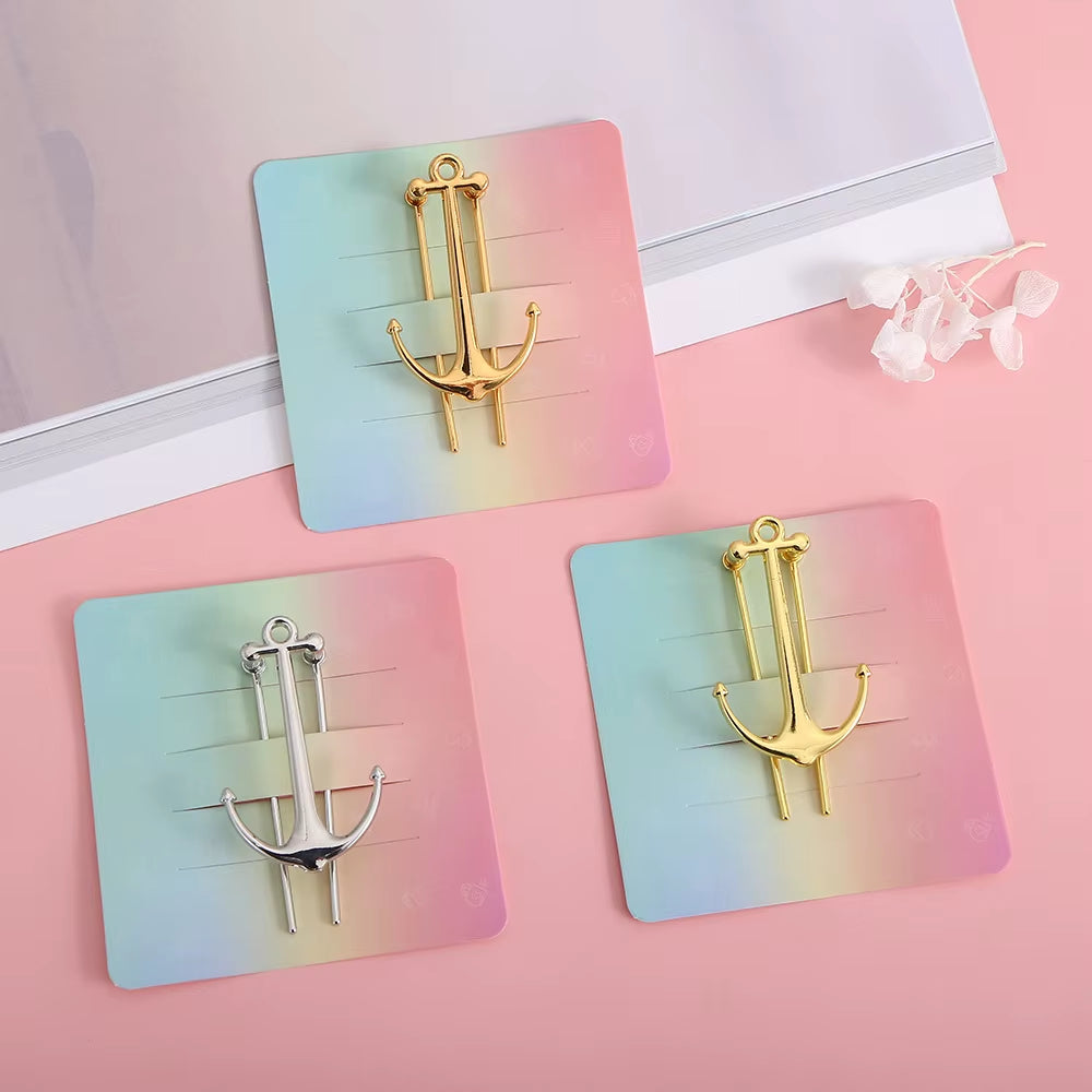 🎓⚓✨BlingNtecH Signature Anchor Metal Bookmark – Elegant Page Holder for Students, Teachers & Gift Lovers