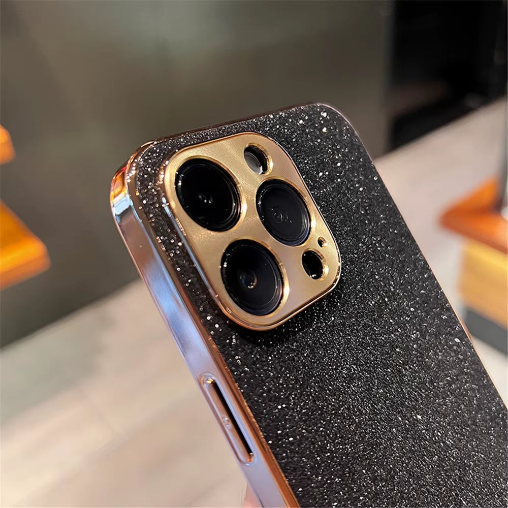 ✨ BlingNtecH Luxury Glitter Gem Diamond Case — Sparkling Plating for iPhone 17–13 Pro Max