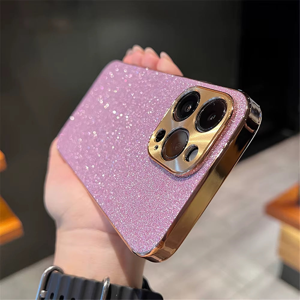 ✨ BlingNtecH Luxury Glitter Gem Diamond Case — Sparkling Plating for iPhone 17–13 Pro Max