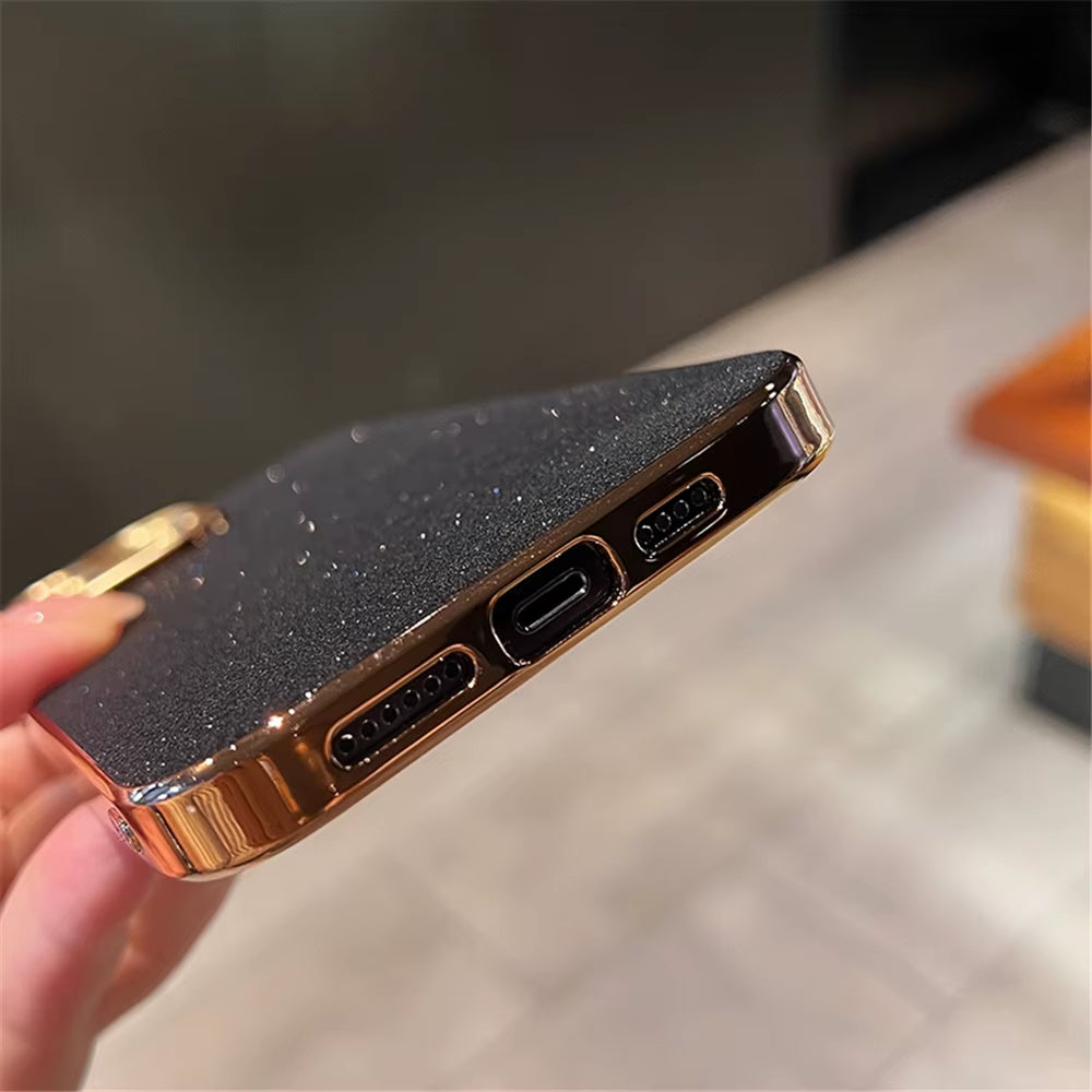 ✨ BlingNtecH Luxury Glitter Gem Diamond Case — Sparkling Plating for iPhone 17–13 Pro Max