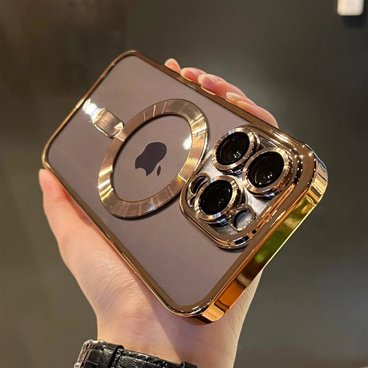 ✨ BlingNTech LuxeMag Clear Case — Magnetic Magsafe Wireless Charging Shockproof Silicone Cover for iPhone 17 16 15 14 13 Pro Max ✨