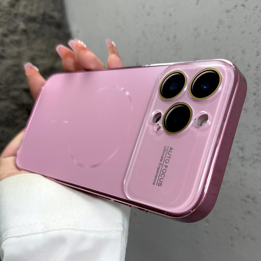 BlingNtecH Matte AG Nano Magnetic Case — Magsafe Ready Tempered Glass Shield for iPhone 17 | 16 | 15 | 14 Pro Max | 17 Air